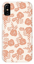 Load image into Gallery viewer, Warm Orange Floral Pattern - Phone Case