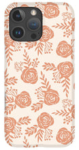 Load image into Gallery viewer, Warm Orange Floral Pattern - Phone Case