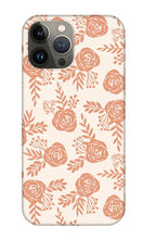 Load image into Gallery viewer, Warm Orange Floral Pattern - Phone Case
