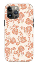 Load image into Gallery viewer, Warm Orange Floral Pattern - Phone Case