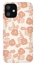 Load image into Gallery viewer, Warm Orange Floral Pattern - Phone Case