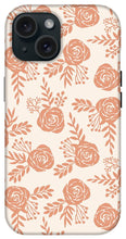 Load image into Gallery viewer, Warm Orange Floral Pattern - Phone Case