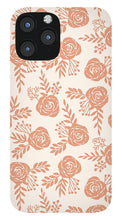 Load image into Gallery viewer, Warm Orange Floral Pattern - Phone Case