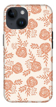 Load image into Gallery viewer, Warm Orange Floral Pattern - Phone Case