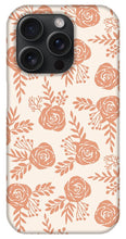 Load image into Gallery viewer, Warm Orange Floral Pattern - Phone Case