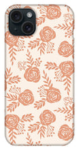 Load image into Gallery viewer, Warm Orange Floral Pattern - Phone Case