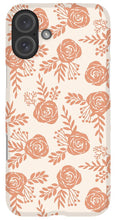 Load image into Gallery viewer, Warm Orange Floral Pattern - Phone Case