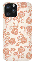 Load image into Gallery viewer, Warm Orange Floral Pattern - Phone Case