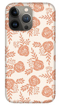Load image into Gallery viewer, Warm Orange Floral Pattern - Phone Case