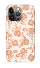Load image into Gallery viewer, Warm Orange Floral Pattern - Phone Case