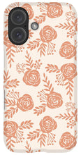 Load image into Gallery viewer, Warm Orange Floral Pattern - Phone Case
