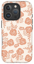 Load image into Gallery viewer, Warm Orange Floral Pattern - Phone Case