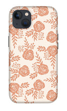 Load image into Gallery viewer, Warm Orange Floral Pattern - Phone Case