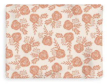 Load image into Gallery viewer, Warm Orange Floral Pattern - Blanket