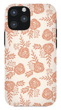 Load image into Gallery viewer, Warm Orange Floral Pattern - Phone Case