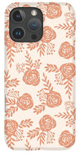 Load image into Gallery viewer, Warm Orange Floral Pattern - Phone Case