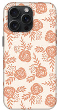 Load image into Gallery viewer, Warm Orange Floral Pattern - Phone Case