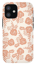 Load image into Gallery viewer, Warm Orange Floral Pattern - Phone Case