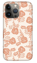 Load image into Gallery viewer, Warm Orange Floral Pattern - Phone Case