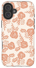 Load image into Gallery viewer, Warm Orange Floral Pattern - Phone Case