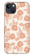 Load image into Gallery viewer, Warm Orange Floral Pattern - Phone Case