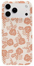 Load image into Gallery viewer, Warm Orange Floral Pattern - Phone Case