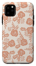 Load image into Gallery viewer, Warm Orange Floral Pattern - Phone Case
