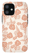 Load image into Gallery viewer, Warm Orange Floral Pattern - Phone Case
