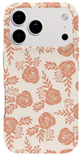 Load image into Gallery viewer, Warm Orange Floral Pattern - Phone Case