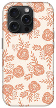 Load image into Gallery viewer, Warm Orange Floral Pattern - Phone Case