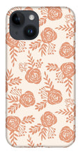 Load image into Gallery viewer, Warm Orange Floral Pattern - Phone Case
