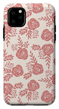 Load image into Gallery viewer, Warm Pink Floral Pattern - Phone Case