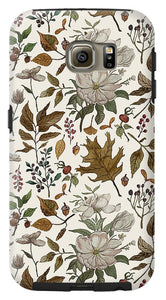 Watercolor Fall Leaves and Flowers Pattern - Phone Case