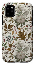 Load image into Gallery viewer, Watercolor Fall Leaves and Flowers Pattern - Phone Case