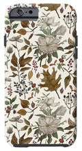 Load image into Gallery viewer, Watercolor Fall Leaves and Flowers Pattern - Phone Case