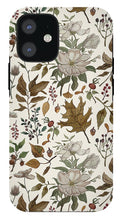 Load image into Gallery viewer, Watercolor Fall Leaves and Flowers Pattern - Phone Case