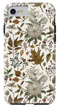 Load image into Gallery viewer, Watercolor Fall Leaves and Flowers Pattern - Phone Case