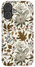 Load image into Gallery viewer, Watercolor Fall Leaves and Flowers Pattern - Phone Case