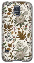 Load image into Gallery viewer, Watercolor Fall Leaves and Flowers Pattern - Phone Case