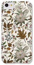 Load image into Gallery viewer, Watercolor Fall Leaves and Flowers Pattern - Phone Case