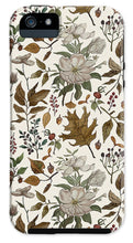 Load image into Gallery viewer, Watercolor Fall Leaves and Flowers Pattern - Phone Case