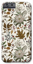 Load image into Gallery viewer, Watercolor Fall Leaves and Flowers Pattern - Phone Case