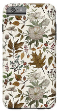 Load image into Gallery viewer, Watercolor Fall Leaves and Flowers Pattern - Phone Case