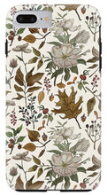 Load image into Gallery viewer, Watercolor Fall Leaves and Flowers Pattern - Phone Case