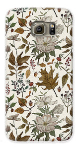 Watercolor Fall Leaves and Flowers Pattern - Phone Case