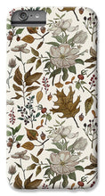 Load image into Gallery viewer, Watercolor Fall Leaves and Flowers Pattern - Phone Case