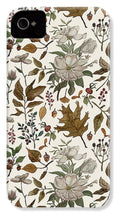 Load image into Gallery viewer, Watercolor Fall Leaves and Flowers Pattern - Phone Case