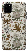 Load image into Gallery viewer, Watercolor Fall Leaves and Flowers Pattern - Phone Case
