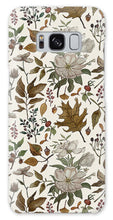 Load image into Gallery viewer, Watercolor Fall Leaves and Flowers Pattern - Phone Case