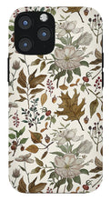 Load image into Gallery viewer, Watercolor Fall Leaves and Flowers Pattern - Phone Case